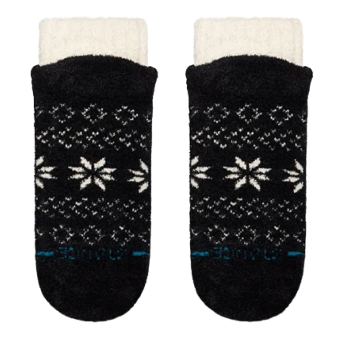 Stance Snowflake Cozy Slipper Sock - Black - Unisex Low/Ankle Socks by Stance