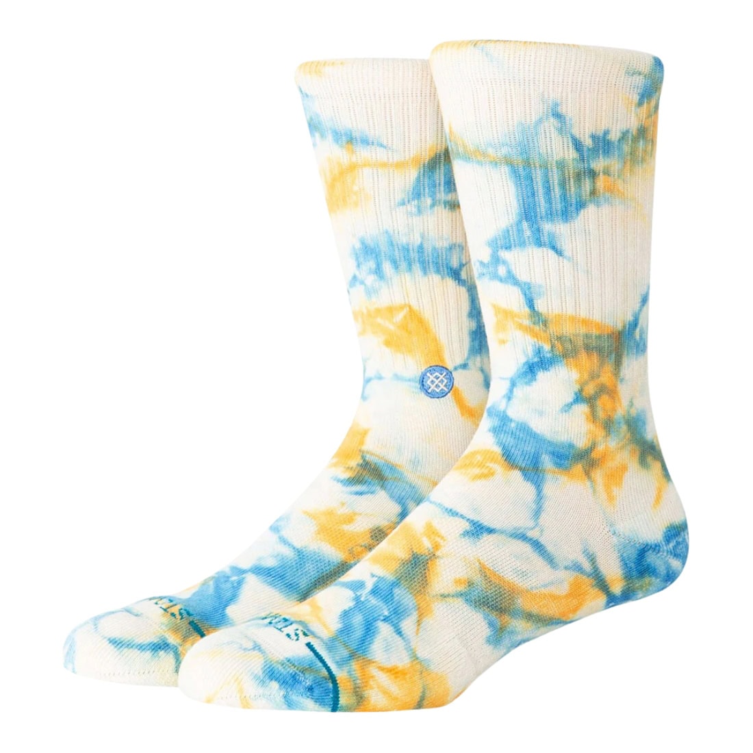 Stance Spotty Dye Crew Socks - Mango - Unisex Crew Length Socks by Stance