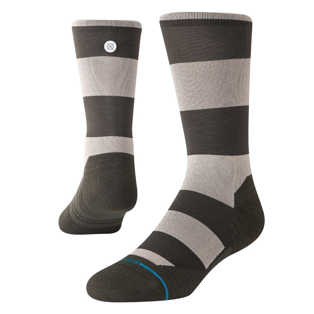 Stance Stack It Up Light Crew Socks - Washed Black - Unisex Running/Training Socks by Stance L (UK8-12.5)