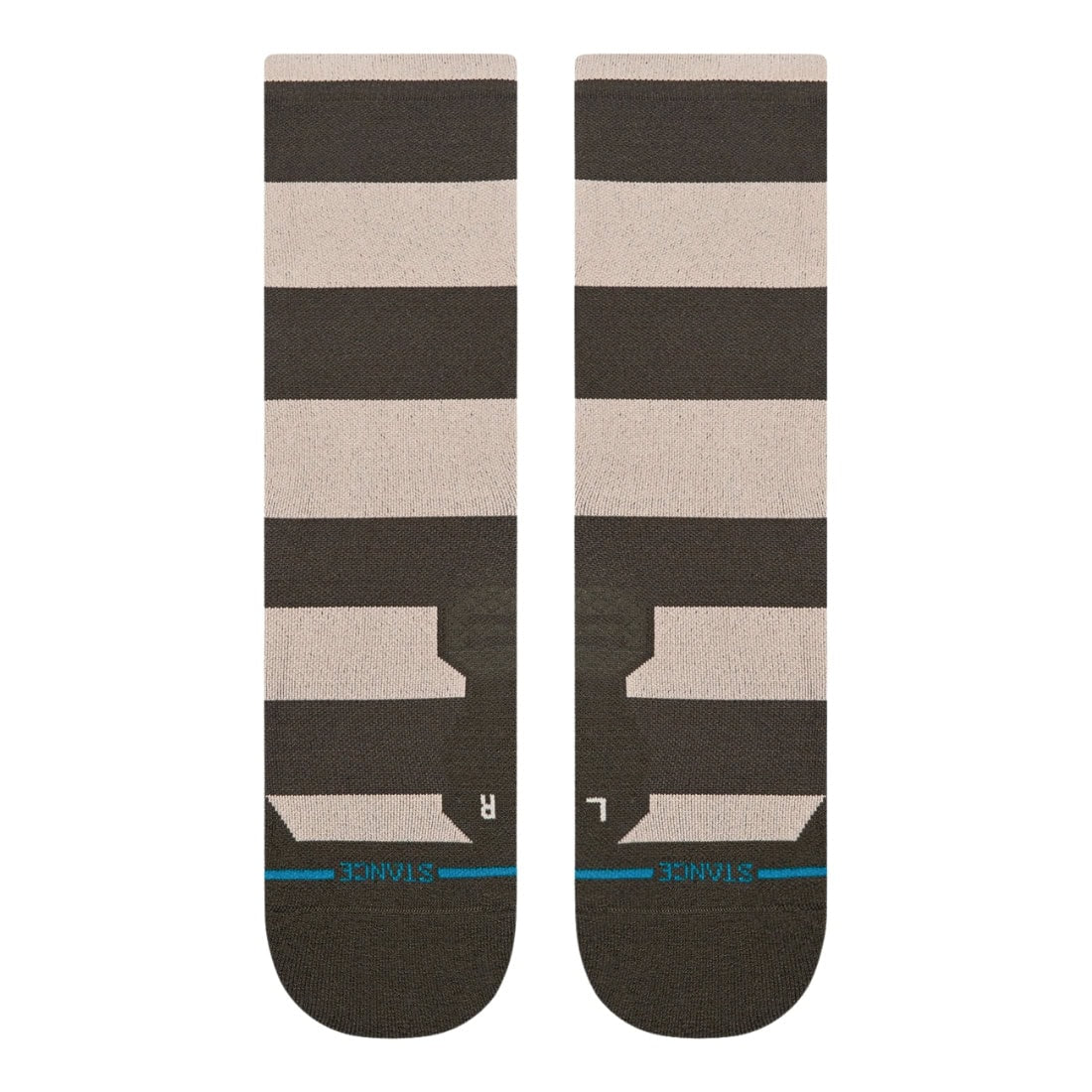 Stance Stack It Up Light Crew Socks - Washed Black - Unisex Running/Training Socks by Stance L (UK8-12.5)