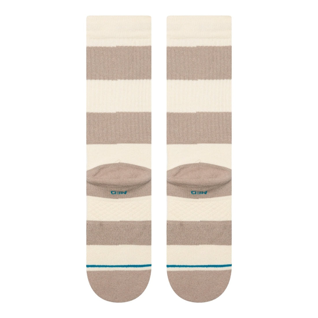 Stance Stacked Up Crew Socks - String Grey - Unisex Crew Length Socks by Stance