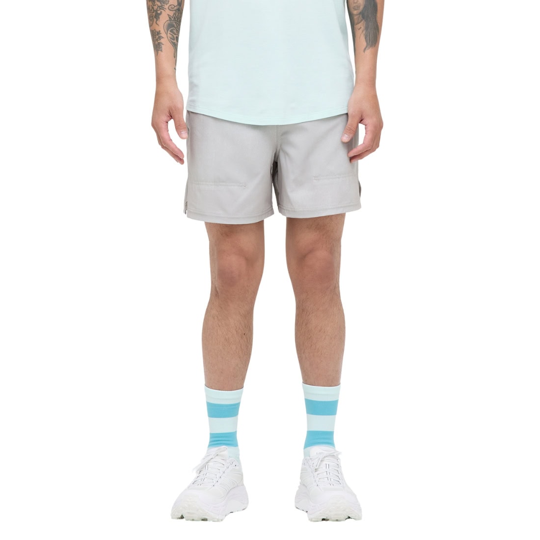 Stance Strike Run Short - String Grey - Mens Gym Shorts by Stance