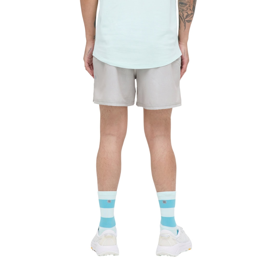 Stance Strike Run Short - String Grey - Mens Gym Shorts by Stance