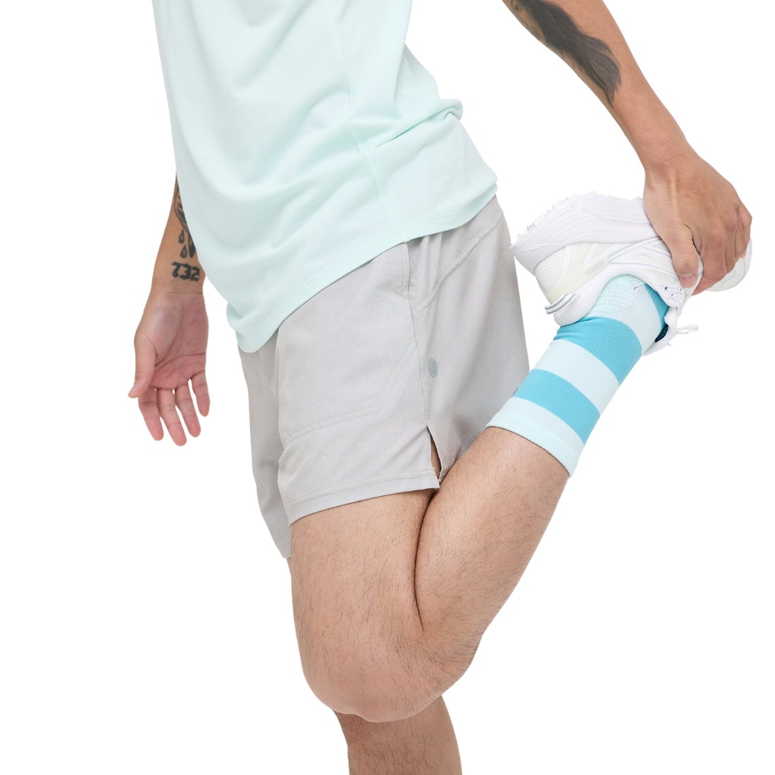 Stance Strike Run Short - String Grey - Mens Gym Shorts by Stance