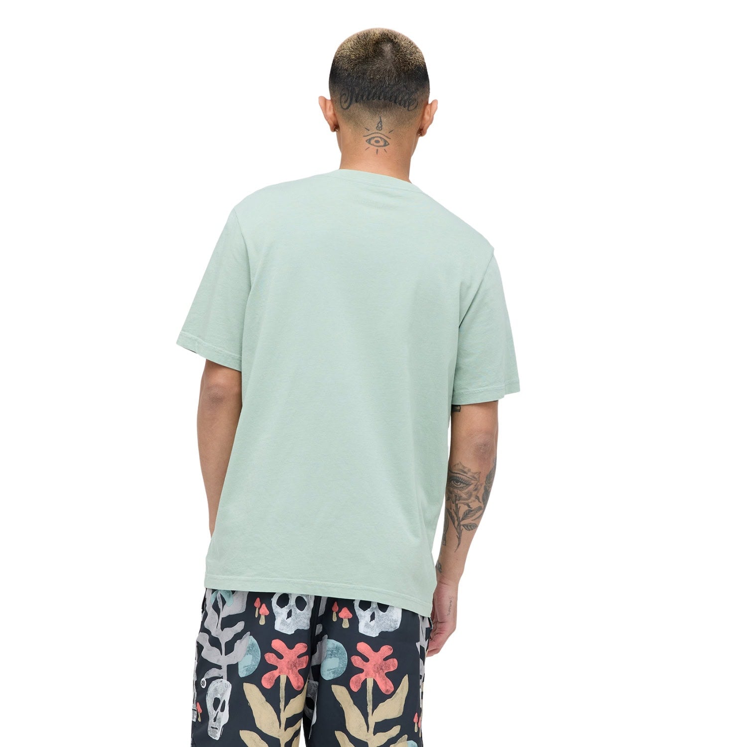 Stance Studio Organic Cotton T-Shirt - Seagreen - Mens Plain T-Shirt by Stance