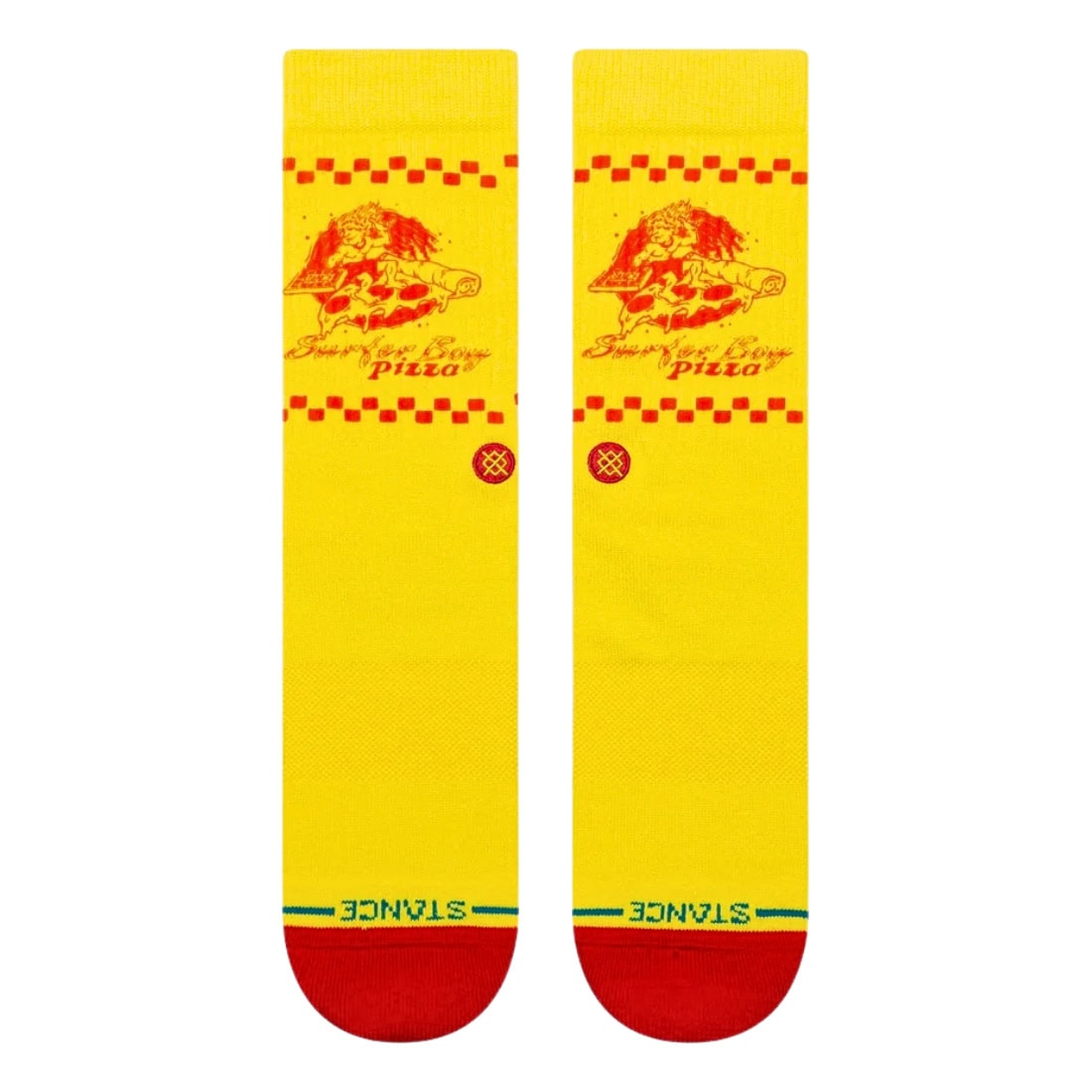 Stance Surfer Boy Socks - Yellow - Unisex Crew Length Socks by Stance