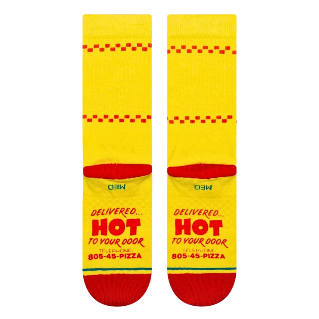 Stance Surfer Boy Socks - Yellow - Unisex Crew Length Socks by Stance