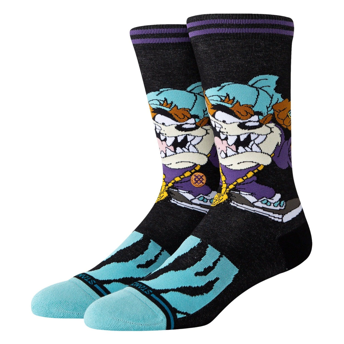 Stance Taz Crew Socks - Black - Unisex Crew Length Socks by Stance