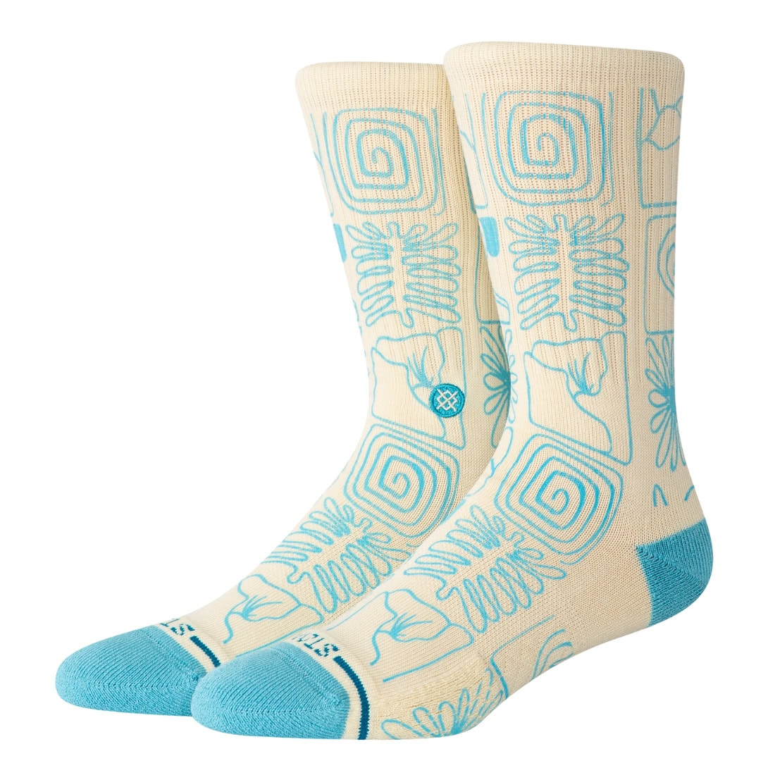 Stance Tested Everywhere Crew Socks - Canvas - Unisex Crew Length Socks by Stance