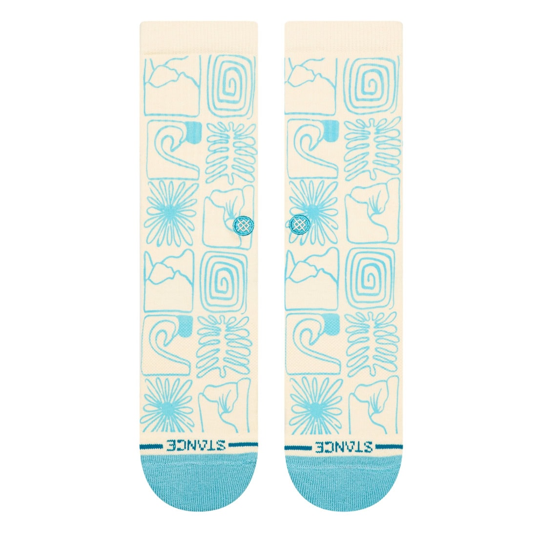 Stance Tested Everywhere Crew Socks - Canvas - Unisex Crew Length Socks by Stance