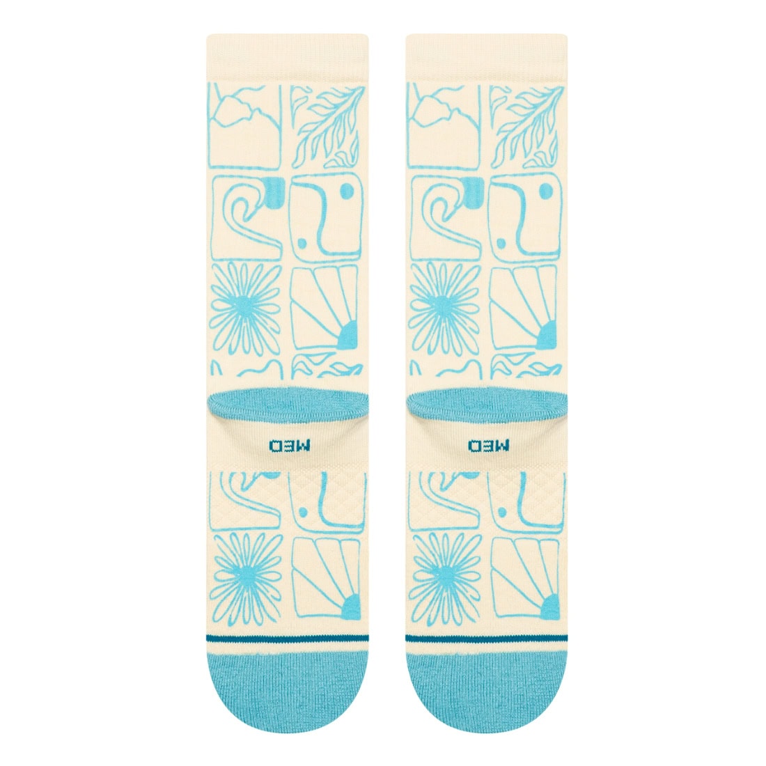 Stance Tested Everywhere Crew Socks - Canvas - Unisex Crew Length Socks by Stance
