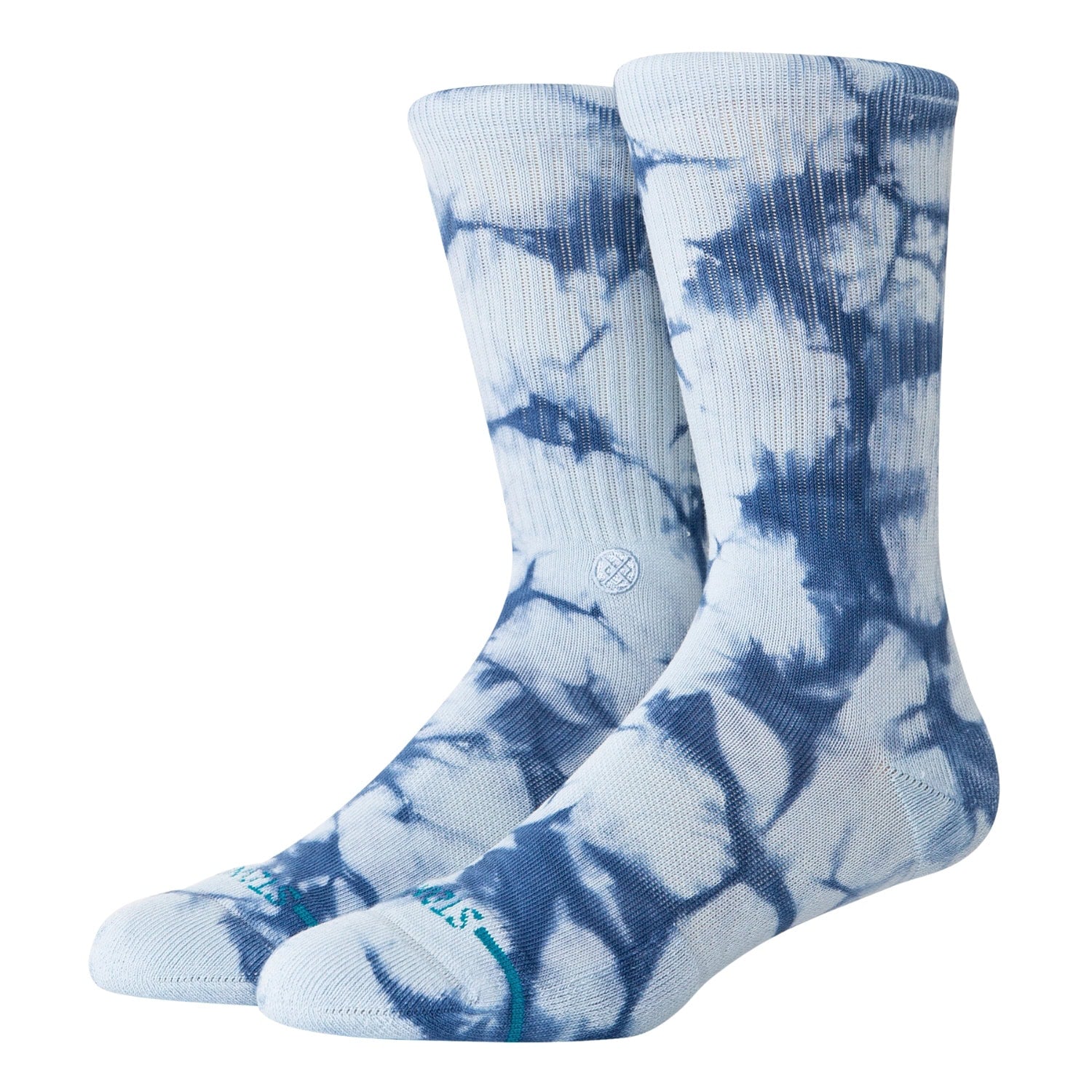 Stance Tied Up Crew Socks - Ice Blue - Unisex Crew Length Socks by Stance