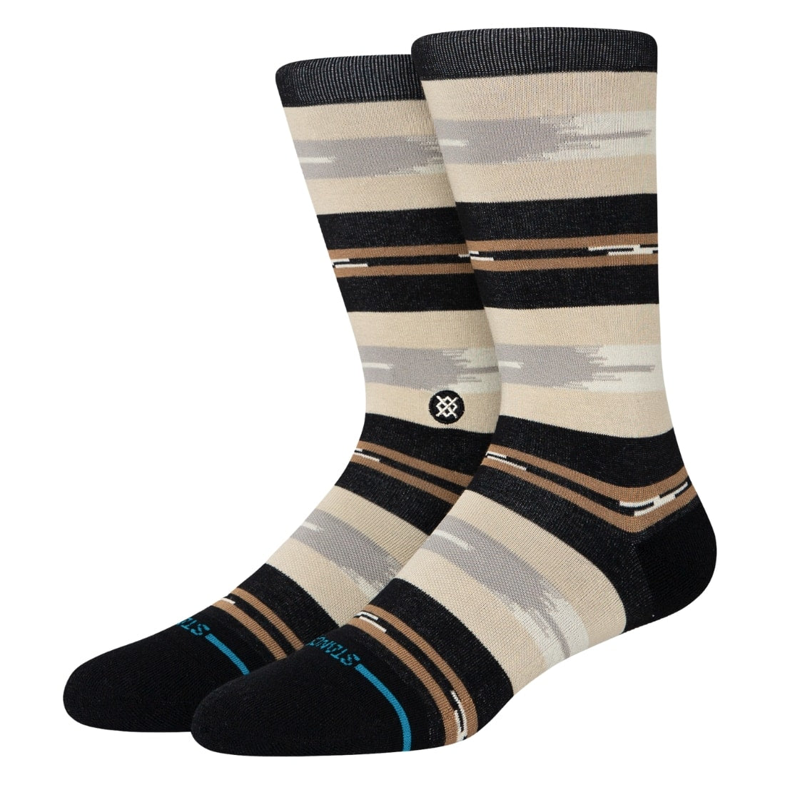 Stance Trail Bound Crew Infiknit Socks - Black - Unisex Crew Length Socks by Stance