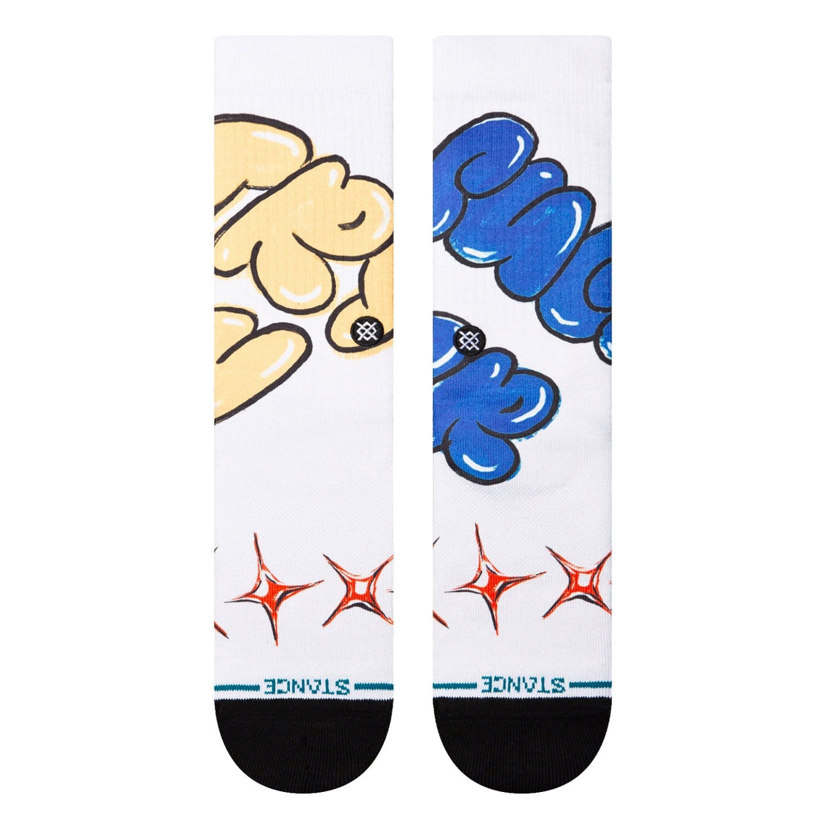 Stance Tryin Sucker Crew Socks - White - Unisex Crew Length Socks by Stance