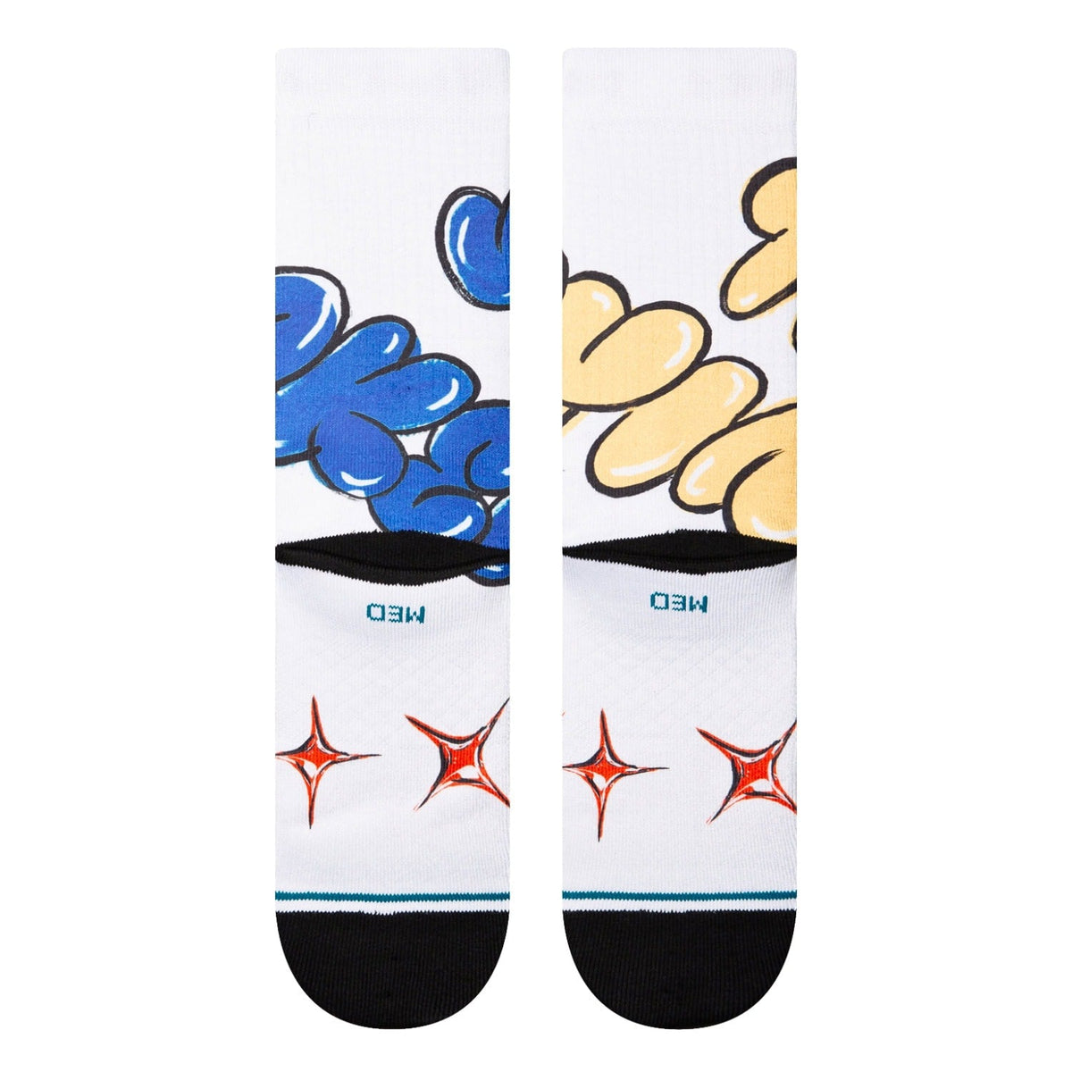 Stance Tryin Sucker Crew Socks - White - Unisex Crew Length Socks by Stance