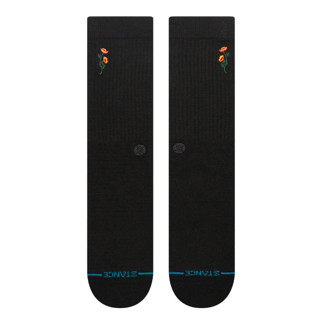 Stance Twiggy Crew Socks - Black - Unisex Crew Length Socks by Stance