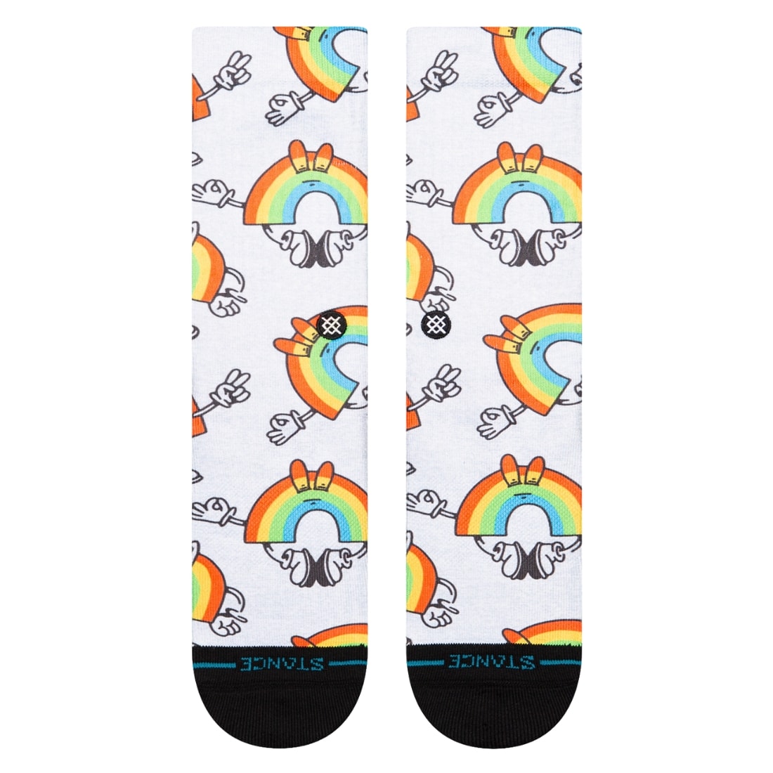 Stance Vibeon Socks - Rainbow - Unisex Crew Length Socks by Stance