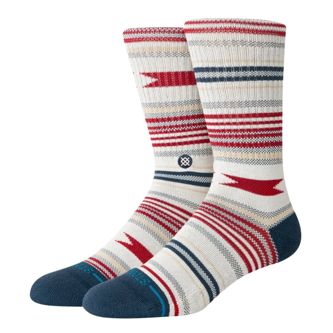 Stance Vista Cruz Socks - Vintage White - Unisex Crew Length Socks by Stance