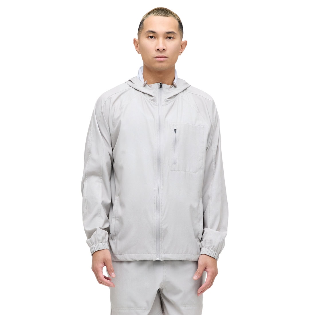 Stance Warm Up Jacket - String Grey - Mens Windbreaker/Rain Jacket by Stance