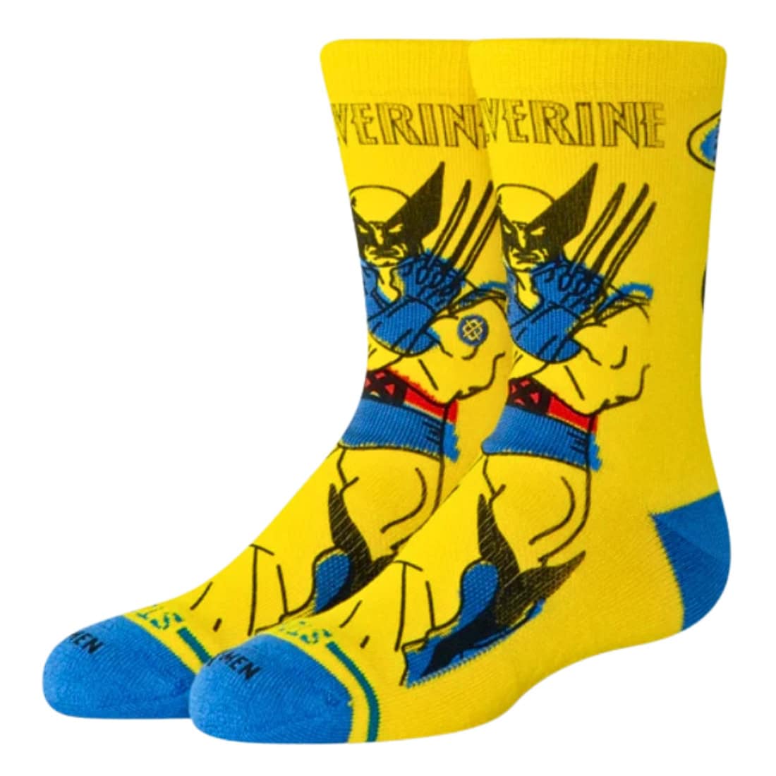 Stance Wolverine Kids Crew Socks - Yellow - Kids Crew Length Socks by Stance
