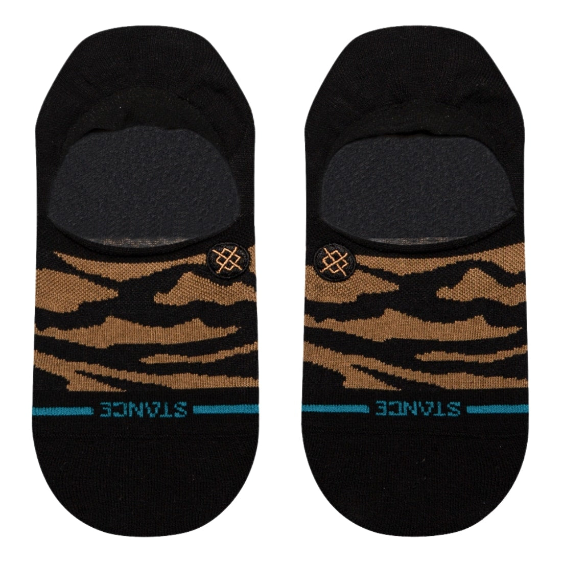 Stance Womens Animalistic No Show Socks - Black Brown - Womens Invisible/No Show Socks by Stance