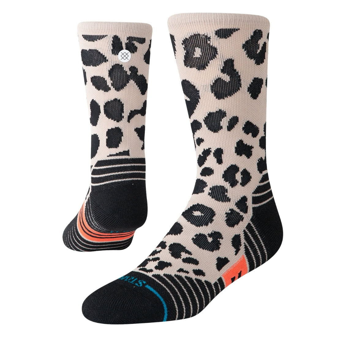 Stance Womens Animaniac Mid Crew Socks - String Grey - Womens Running/Training Socks by Stance