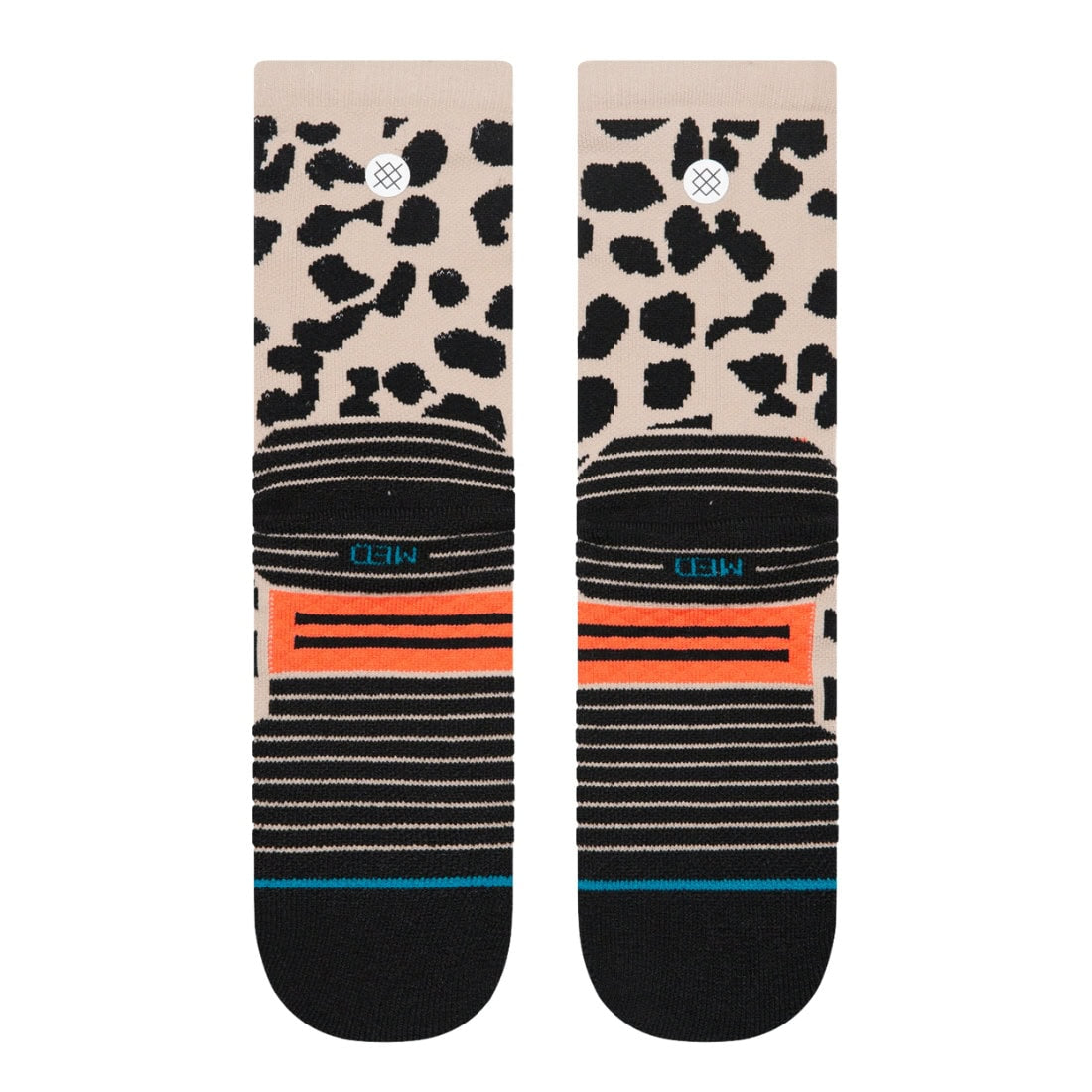 Stance Womens Animaniac Mid Crew Socks - String Grey - Womens Running/Training Socks by Stance