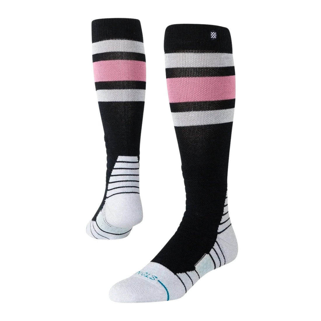 Stance Womens Boyd Mid Wool Snow Socks - Black - Womens Snowboard/Ski Socks by Stance