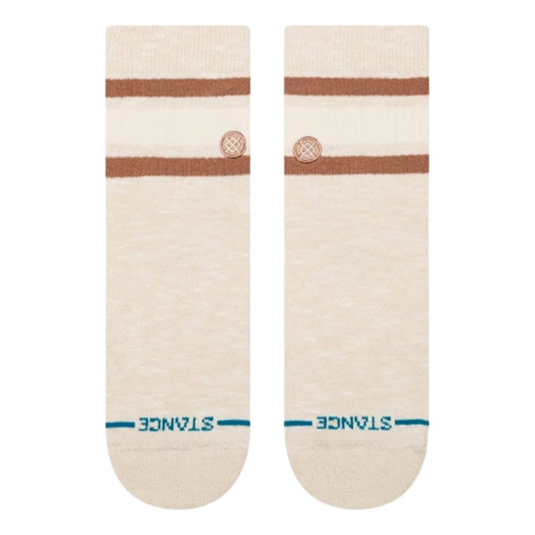 Stance Womens Boyd Slub Quarter Socks - Cream - Womens Low Ankle Socks by Stance