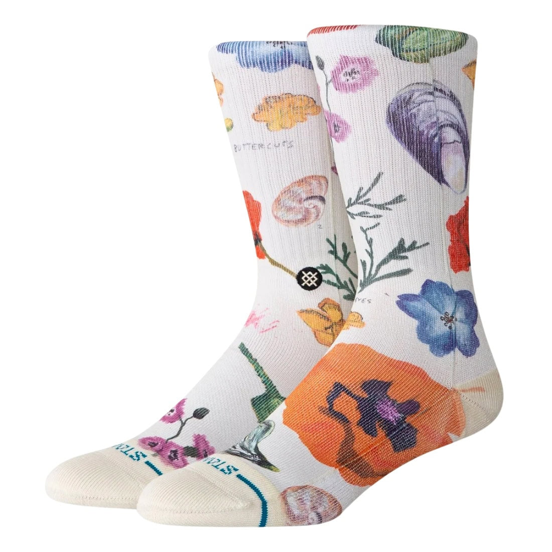 Stance Womens California Native Crew Socks - Canvas - Womens Crew Length Socks by Stance