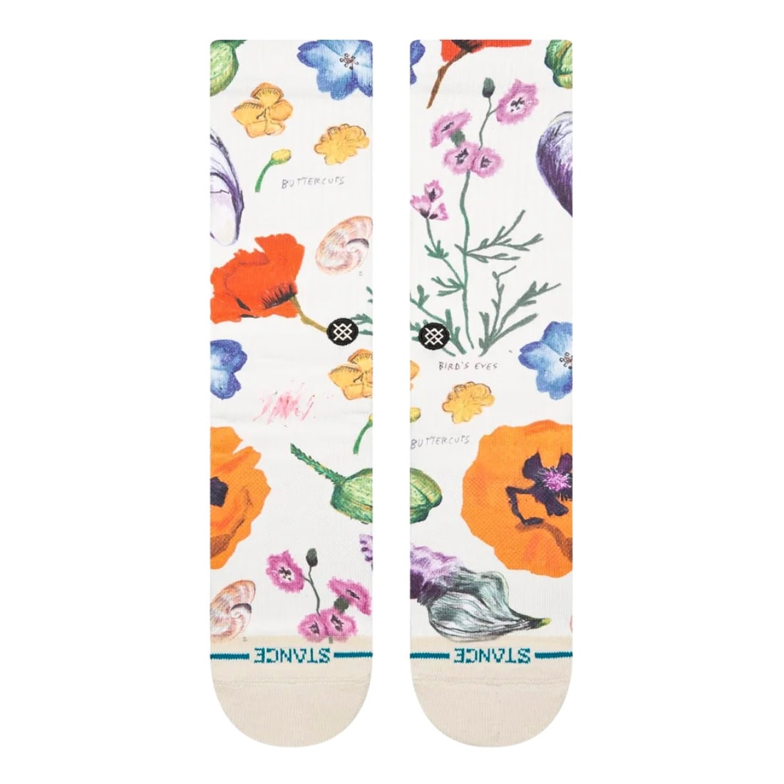 Stance Womens California Native Crew Socks - Canvas - Womens Crew Length Socks by Stance