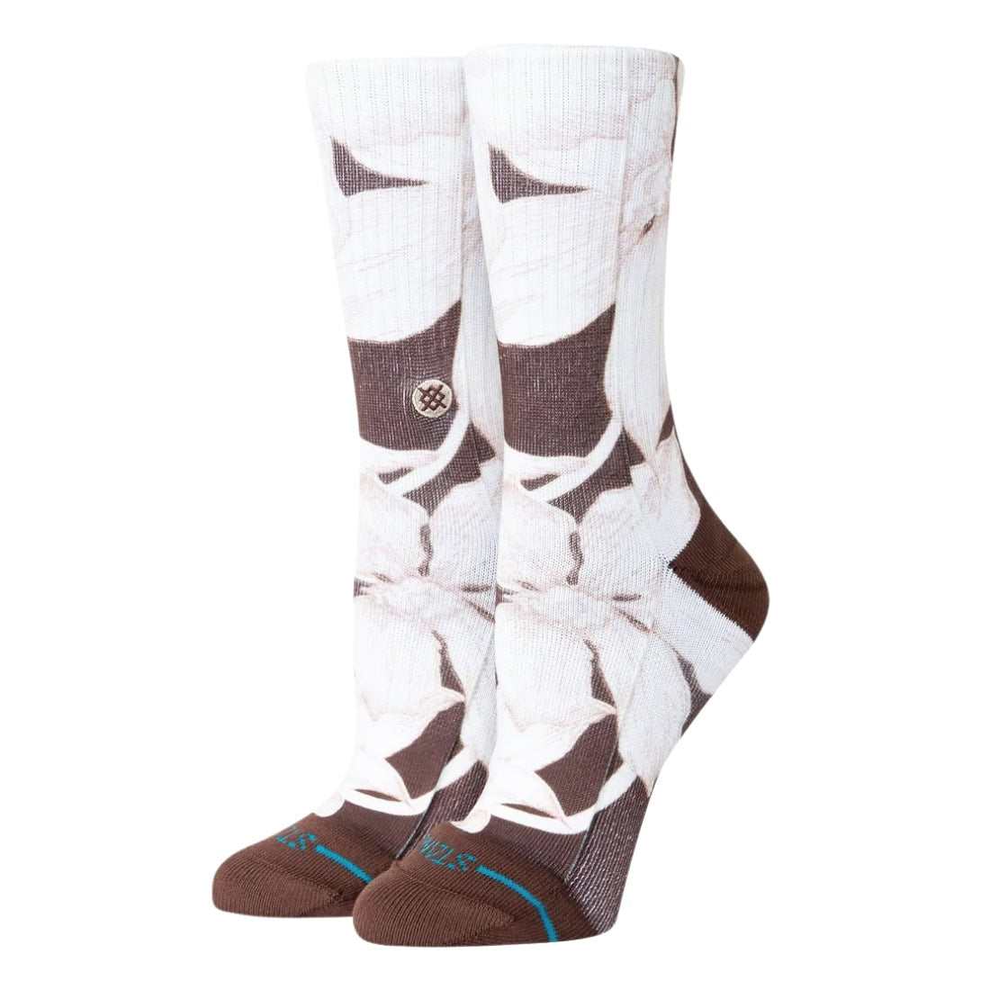 Stance Womens Coco Loco Socks - Brown - Womens Crew Length Socks by Stance