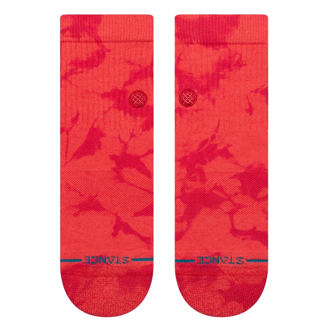 Stance Womens Dye Namic Quarter Socks - Red