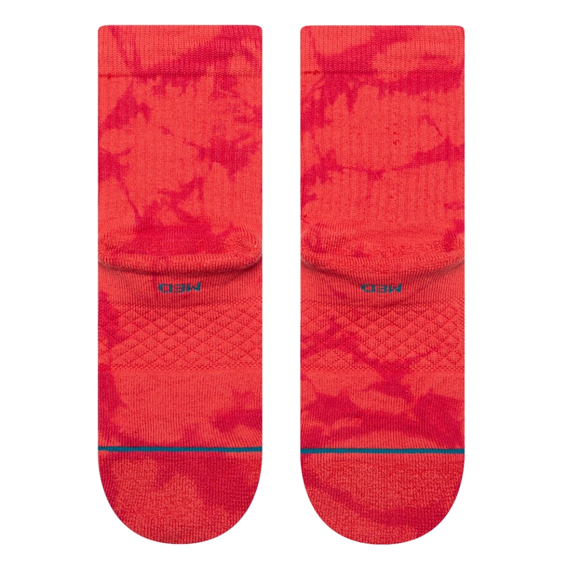 Stance Womens Dye Namic Quarter Socks - Red