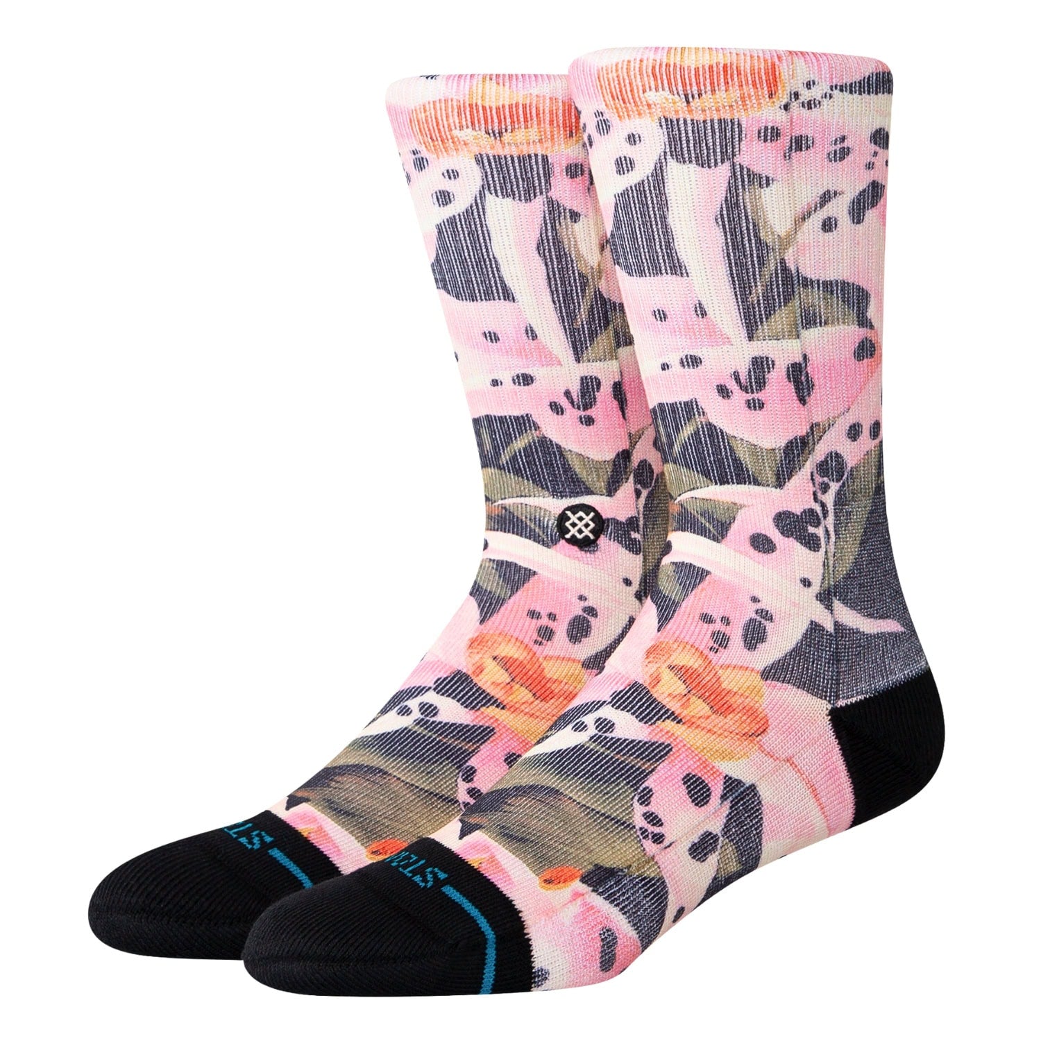 Stance Womens Encyclia Socks - Black - Womens Crew Length Socks by Stance