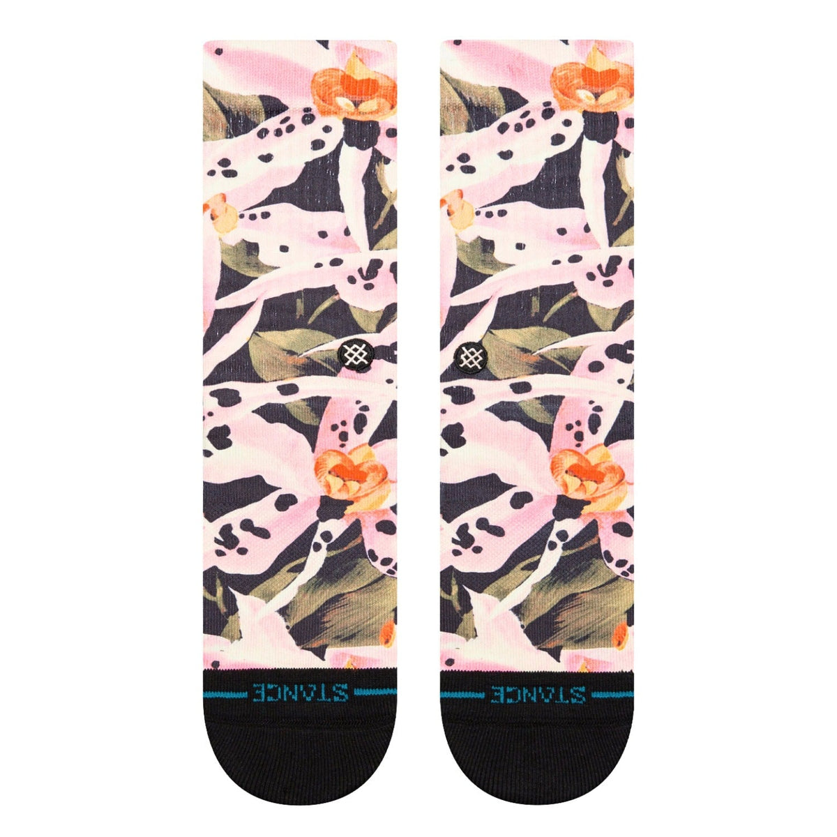 Stance Womens Encyclia Socks - Black - Womens Crew Length Socks by Stance