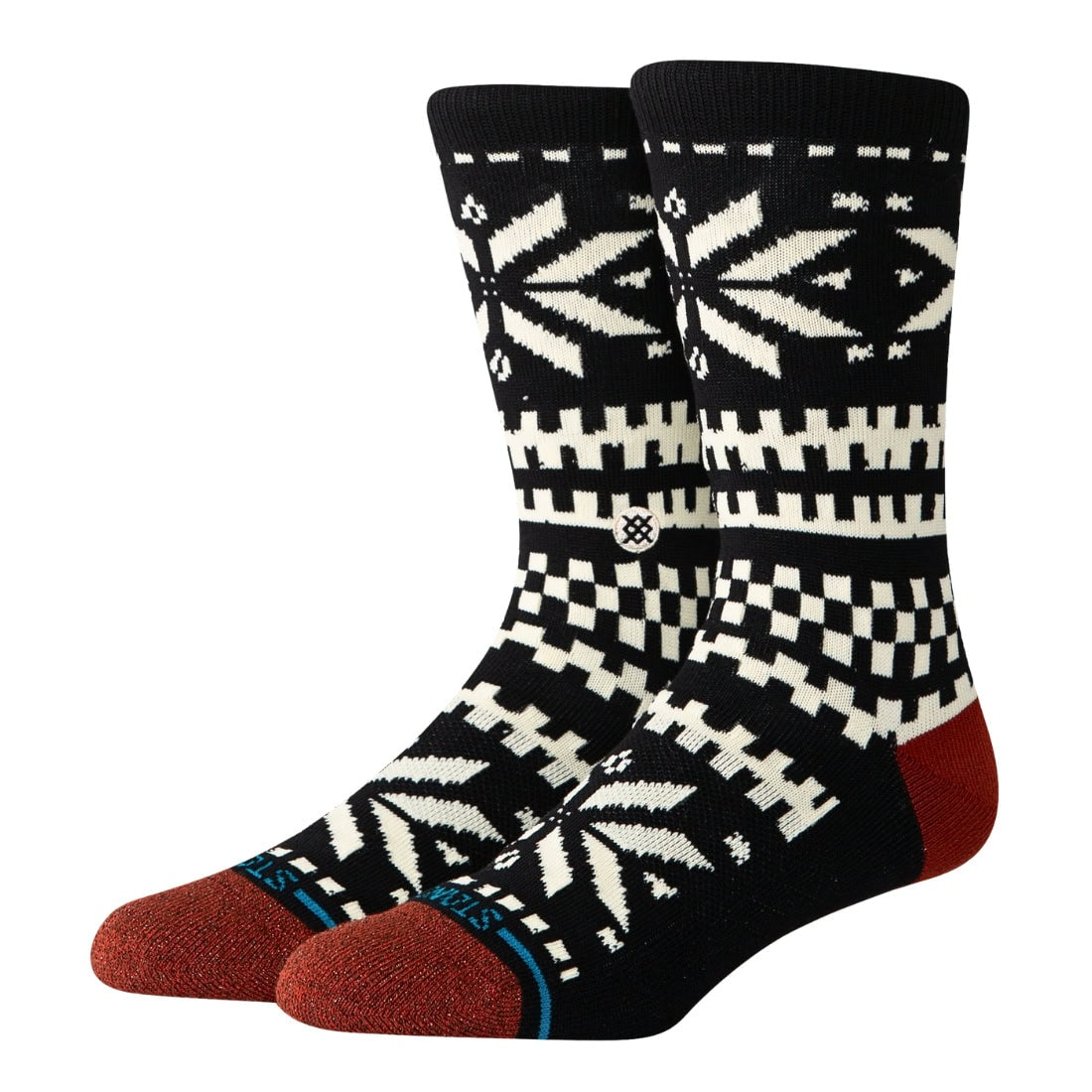 Stance Womens Flake Crew Socks - Black - Womens Crew Length Socks by Stance