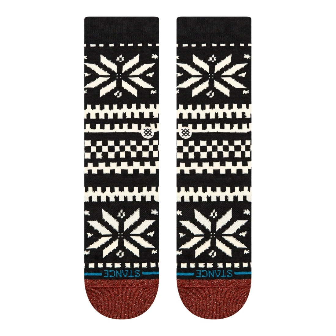 Stance Womens Flake Crew Socks - Black - Womens Crew Length Socks by Stance