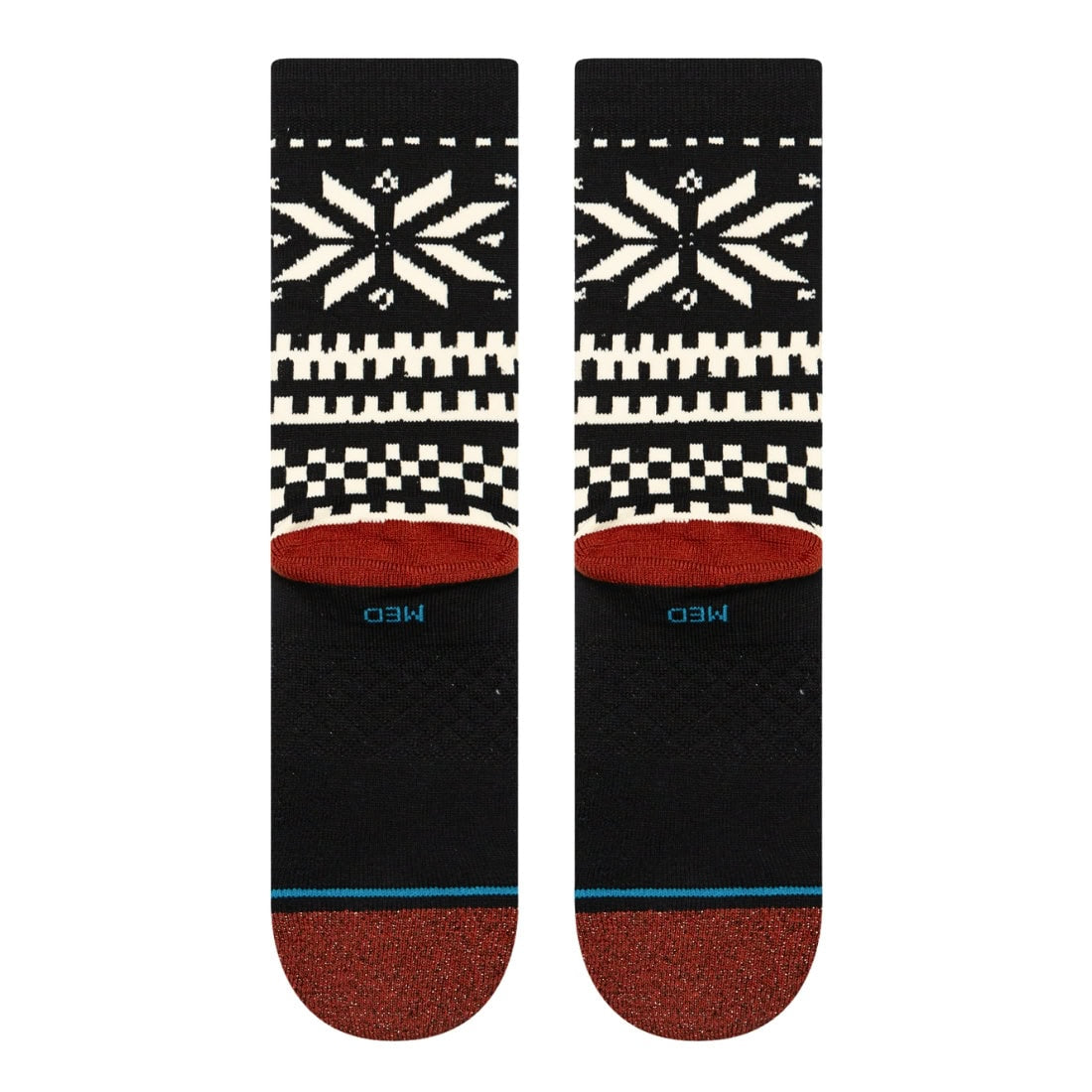 Stance Womens Flake Crew Socks - Black - Womens Crew Length Socks by Stance