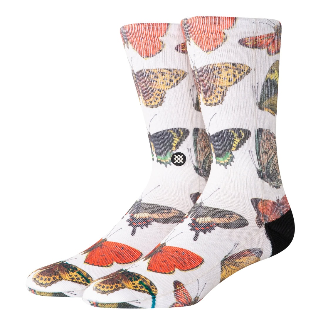 Stance Womens Flutterby Socks - Canvas - Womens Crew Length Socks by Stance