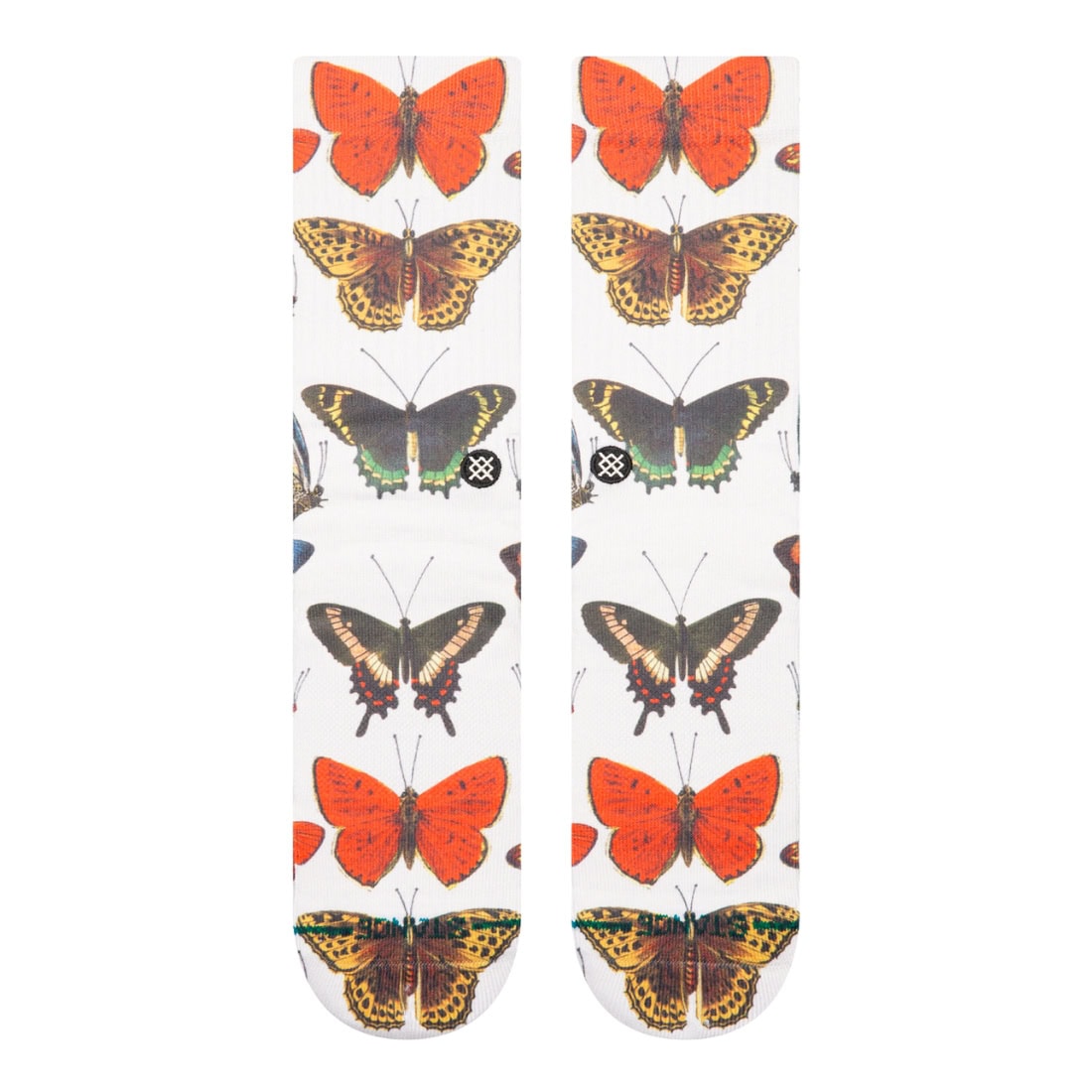 Stance Womens Flutterby Socks - Canvas - Womens Crew Length Socks by Stance