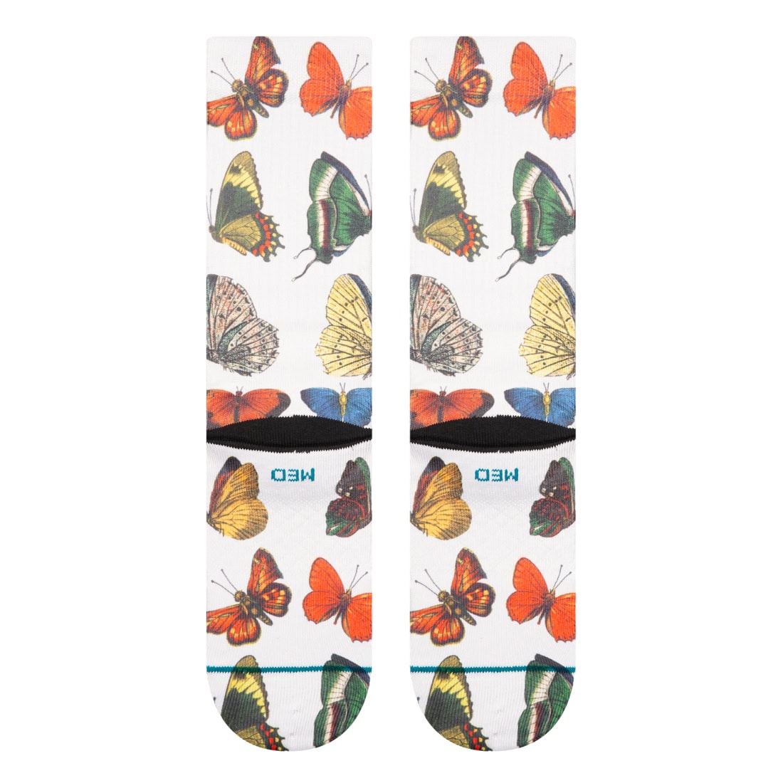 Stance Womens Flutterby Socks - Canvas - Womens Crew Length Socks by Stance