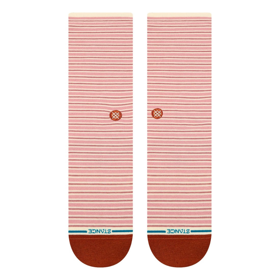 Stance Womens Fortune Crew Socks - Dusty Rose - Womens Crew Length Socks by Stance