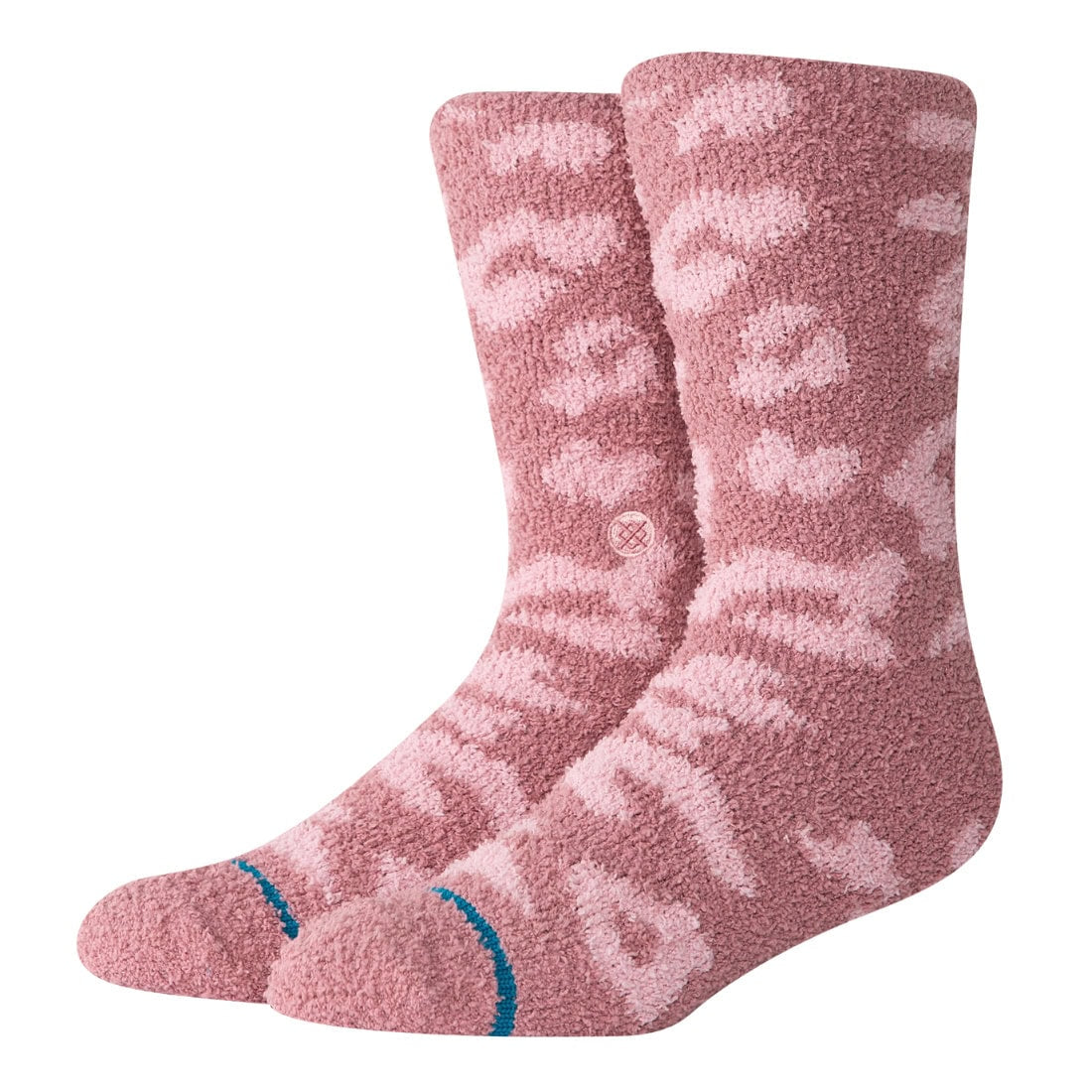 Stance Womens Purrfect Crew Socks - Dusty Rose - Womens Crew Length Socks by Stance