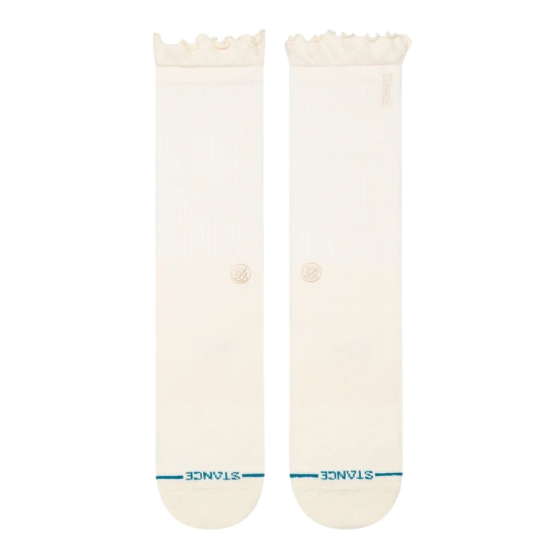 Stance Womens Ruffle Crew Socks - Canvas - Womens Crew Length Socks by Stance M (UK6-8.5)