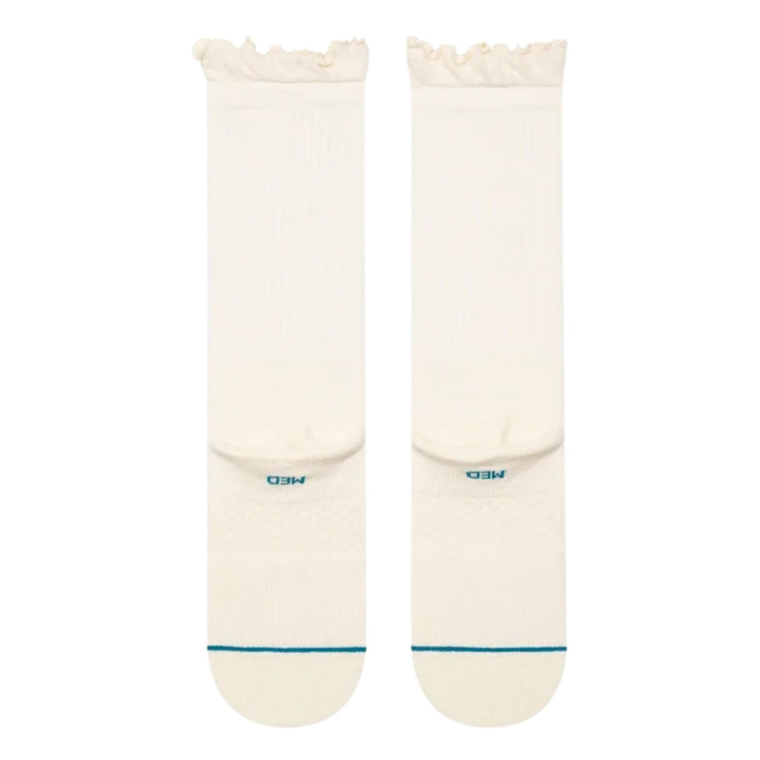 Stance Womens Ruffle Crew Socks - Canvas - Womens Crew Length Socks by Stance M (UK6-8.5)