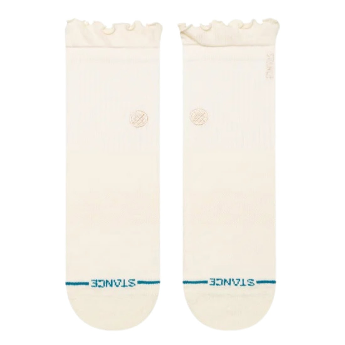 Stance Womens Ruffle Quarter Socks - Canvas - Womens Crew Length Socks by Stance M (UK6-8.5)