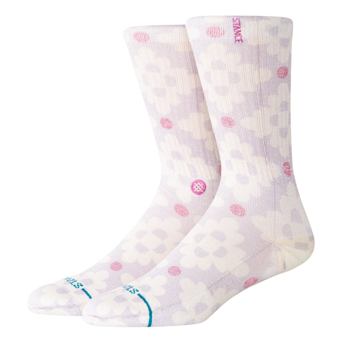 Stance Womens San Lucas Crew Socks - Orchid - Womens Crew Length Socks by Stance