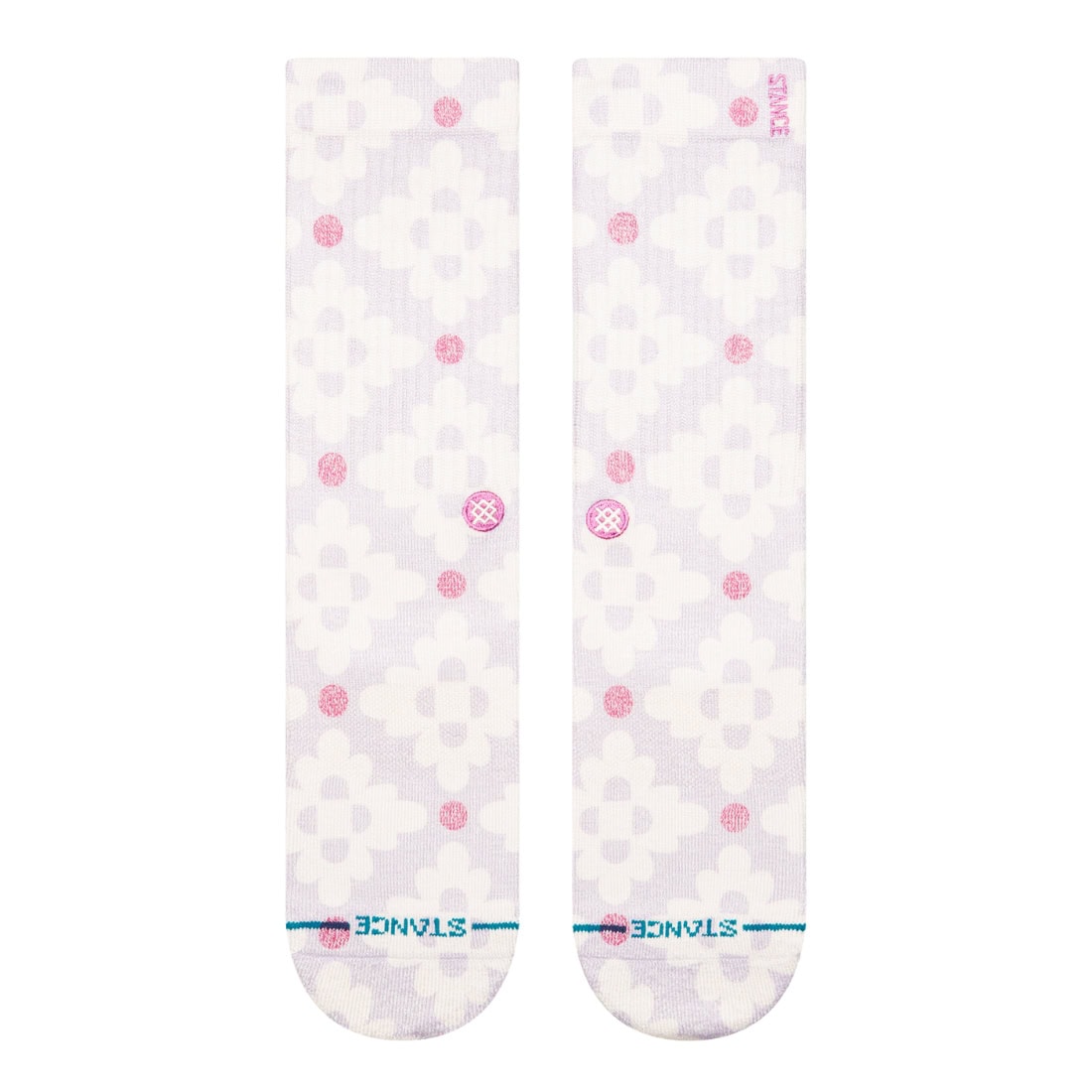 Stance Womens San Lucas Crew Socks - Orchid - Womens Crew Length Socks by Stance