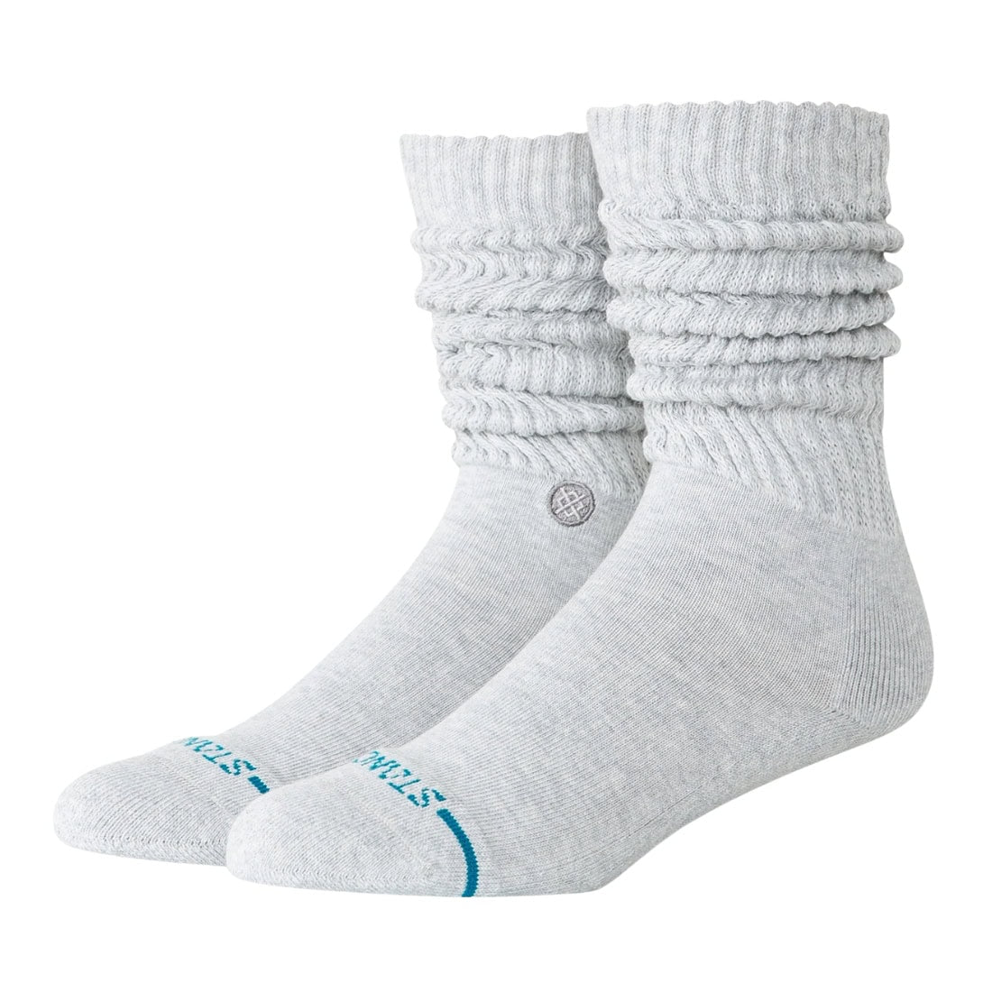 Stance Womens Slouch Crew Socks - Heather Grey - Womens Crew Length Socks by Stance